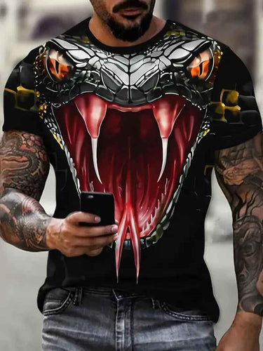 T-shirt Serpent Noir